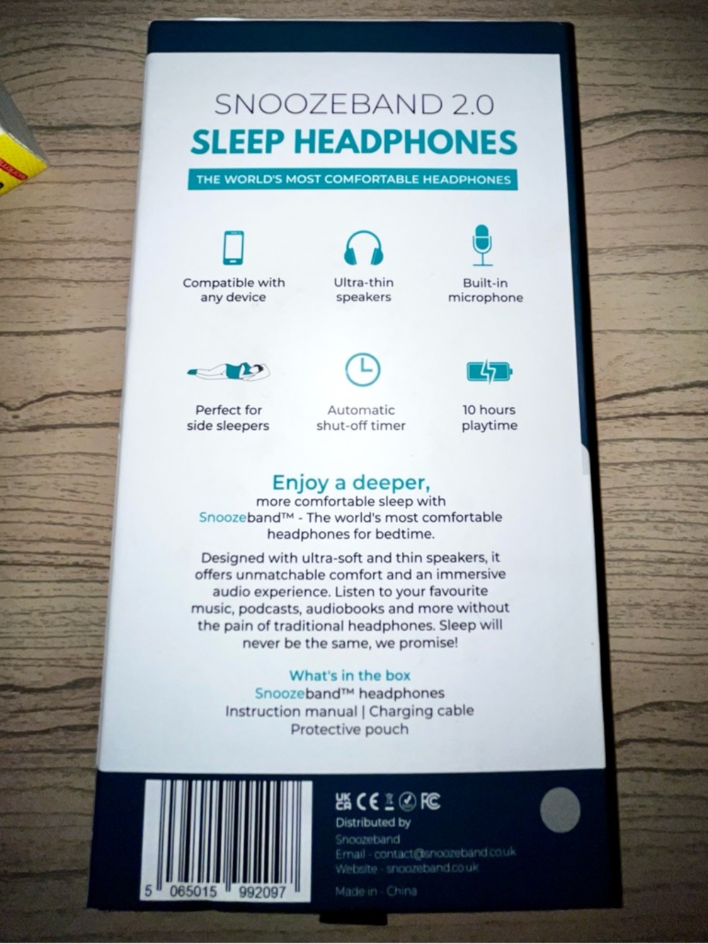 Snoozeband 2.0 Bluetooth Sleep Headphones | Brand name | Gray - Picture 7 of 7